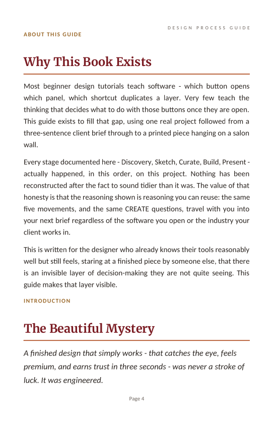 DESIGN PROCESS GUIDE preview