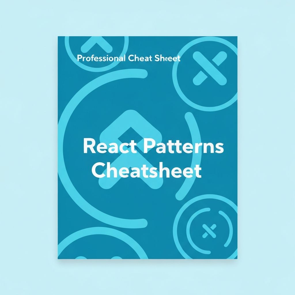 React Patterns Cheatsheet cover